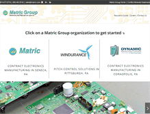 Tablet Screenshot of matricgroup.com
